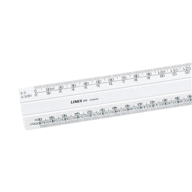 Linex Flat Scale Ruler 1 1 1 20 500 30cm White LXH 119460 F