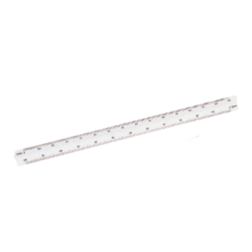 Linex Triangular Scale Rule 30cm White 120267 F