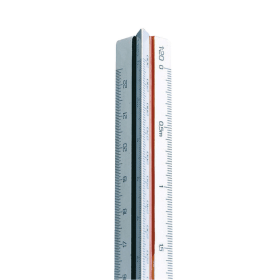Linex Triangular Scale Ruler 1 1 500 30cm White 141596 F