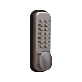 Lockit Mechanical Push Button Digital Lock Chrome 159908 F
