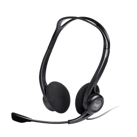 Logitech 960 Wired On Ear USB Headset Black 410239 F
