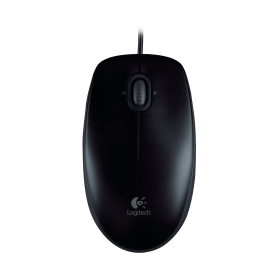 Logitech B100 Optical USB 800dpi Wired Mouse Black 178463 F