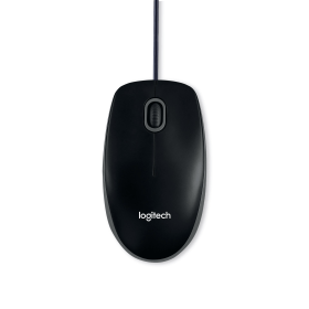 Logitech B110 Optical Silent USB Wired Mouse Black 543559 F