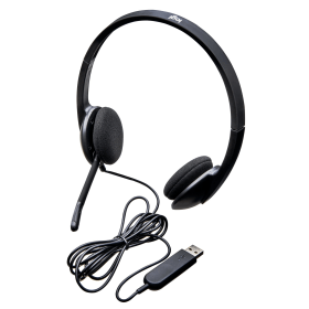 Logitech H340 Wired On Ear USB Headset Black 285888 F