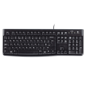 Logitech K120 Business Keyboard Spill Resistant Quiet Keys Wired Black 282193 F