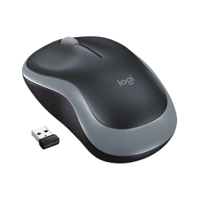 Logitech M185 Optical Ambidextrous Wireless Mouse Grey 529546 F