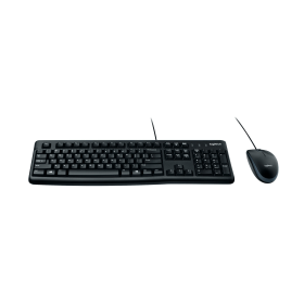 Logitech MK120 Wired Keyboard and Mouse Set Black 286462 F