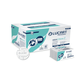 Lucart Aquastream Z Fold Hand Towels 235mm x 230mm 2 Ply White 3630 Pack 831777 F