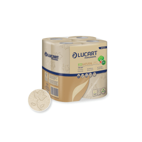 Lucart EcoNatural Conventional Toilet Rolls 1 Ply 250 Sheets 8 Pack 788082 F