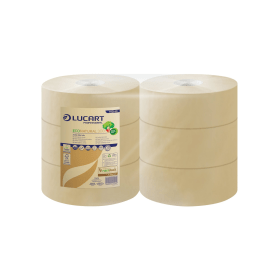 Lucart EcoNatural Jumbo Toilet Roll 2 Ply 405 Sheets 6 Pack 812140AP 788075 F