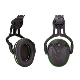 MSA V Gard Helmet Mounted Ear Defenders Low Green MSA61518 F