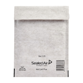 Mail Lite Size C 0 Bubble Lined Postal Bag 150mm x 210mm Oyster White 100 Pack 168907 F