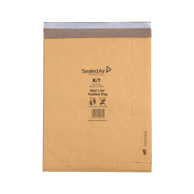 Mail Lite Padded Postal Bag Size K7 365mm x 476mm Brown 50 Pack 154824 F