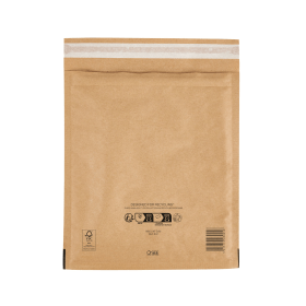 Mail Lite Sealed Air Bubble Lined Postal Bag E2 220mm x 260mm Brown 100 Pack 100472 F