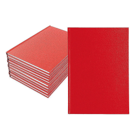 Manuscript Notebook Ruled Feint 160 Pages A5 Red 10 Pack 194038 F
