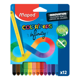 Maped Colorpeps Infinity Colouring Pencils 12 Pack HX61600 F