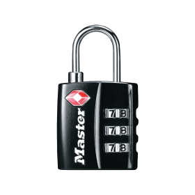 Master Lock 32mm TSA Combination Padlock Black 461600 F
