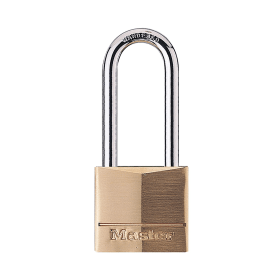 Master Lock 40mm Brass Padlock with 2 Keys Long Shackle 140EURDLH 656753 F