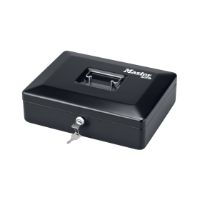 Master Lock Medium Cash Box Key Lock 12 Inch Black 576918 F