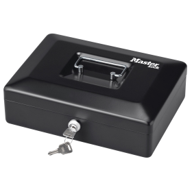 Master Lock Small Cash Box Key Lock 10 Inch Black 576865 F