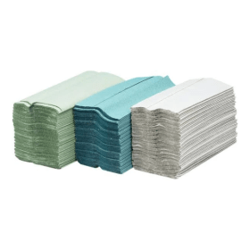 Maxima C Fold Hand Towel 250mm x 217mm 1 Ply Green 2880 Pack 133922 F