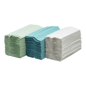 Maxima C Fold Hand Towel 250x217mm 1 Ply Green 2880 Pack MAX5053 133922 F