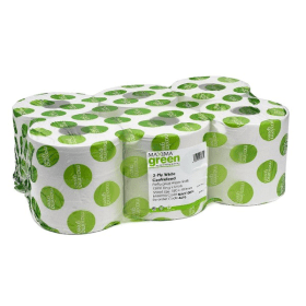 Maxima Centrefeed Hand Wiper 150m 2 Ply White 6 Pack 107123 F