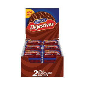 McVitie s Milk Chocolate Digestives Biscuits 33g 24 Pack 615743 F