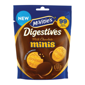 McVities Chocolate Digestive Minis Sharing Pouch Biscuits 80g UN00009 F