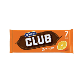 McVities Club Orange Biscuit Bars 22g 7 Pack 808279 F
