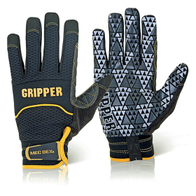Mec Dex Rough Gripper Mechanics Gloves Black XL 508157 F
