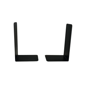 Metal Large Bookends 165mm x 215mm Black 2 Pack 368030 F