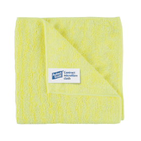 Microfibre Cloth 400mm x 400mm Yellow 10 Pack 893286 F