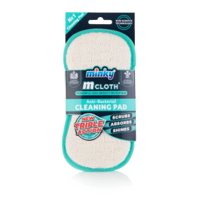 Minky M Cloth Antibacterial Cleaning Pad Teal Green
