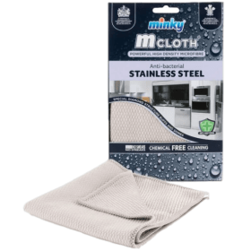Minky M Cloth Antibacterial Stainless Steel Grey