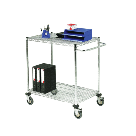 Mobile Trolley 2 Tier Chrome 372406 F