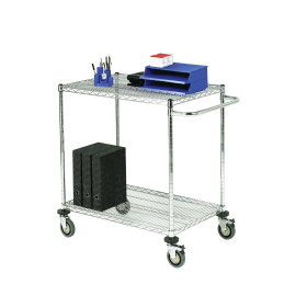 Mobile Trolley 2 Tier Chrome 372408 F