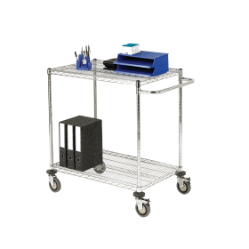 Mobile Trolley 2 Tier Chrome 372414 F