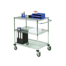 Mobile Trolley 3 Tier Chrome 372411 F