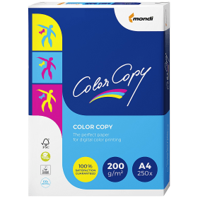 Mondi Color Copy CCW0349 A4 White Copy Paper 200gsm 250 sheets FSC Certified