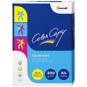 Mondi Colour Copy CCW0349 A4 White Copy Paper 200gsm 250 sheets FSC Certified