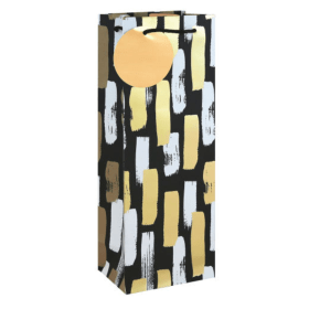Mono Paint Strokes Bottle Bag Black 6 Pack EU13833 F