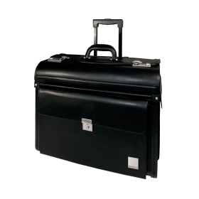 Monolith Leather Look Rolling Pilot Case PVC Black 125732 F