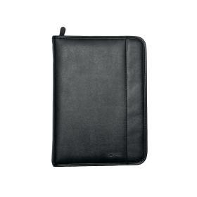 Monolith Leather Look Zipped Ring Binder A4 Black 140631 F