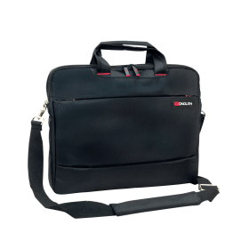 Monolith Slim 15.6 inch Laptop Case with Lockable Zips Black 463625 F