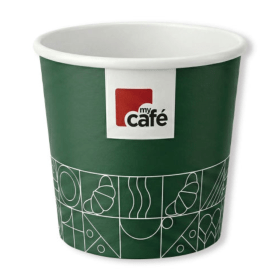 MyCafe Single Wall Non Plastic Paper Hot Cups 4oz 50 Pack MYC10294 F