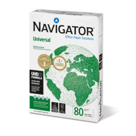Navigator Universal NAVA480 A4 White Copy Paper 80gsm 2500 Sheets FSC Certified