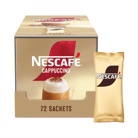 Nescafe Cappuccino Sweetened Coffee Sachets 72 Pack 914767 F