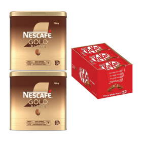 Nescafe Gold Blend 750g 2 Pack FREE KitKat 24