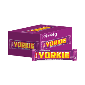 Nestle Yorkie Raisin and Biscuit Chocolate Bar 44g 24 Pack 576860 F